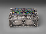 Box, Elizabeth Copeland (American, 1866–1957), Silver, enamel and amethyst, American