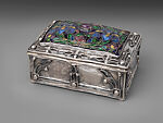 Box, Elizabeth Copeland (American, 1866–1957), Silver, enamel and amethyst, American