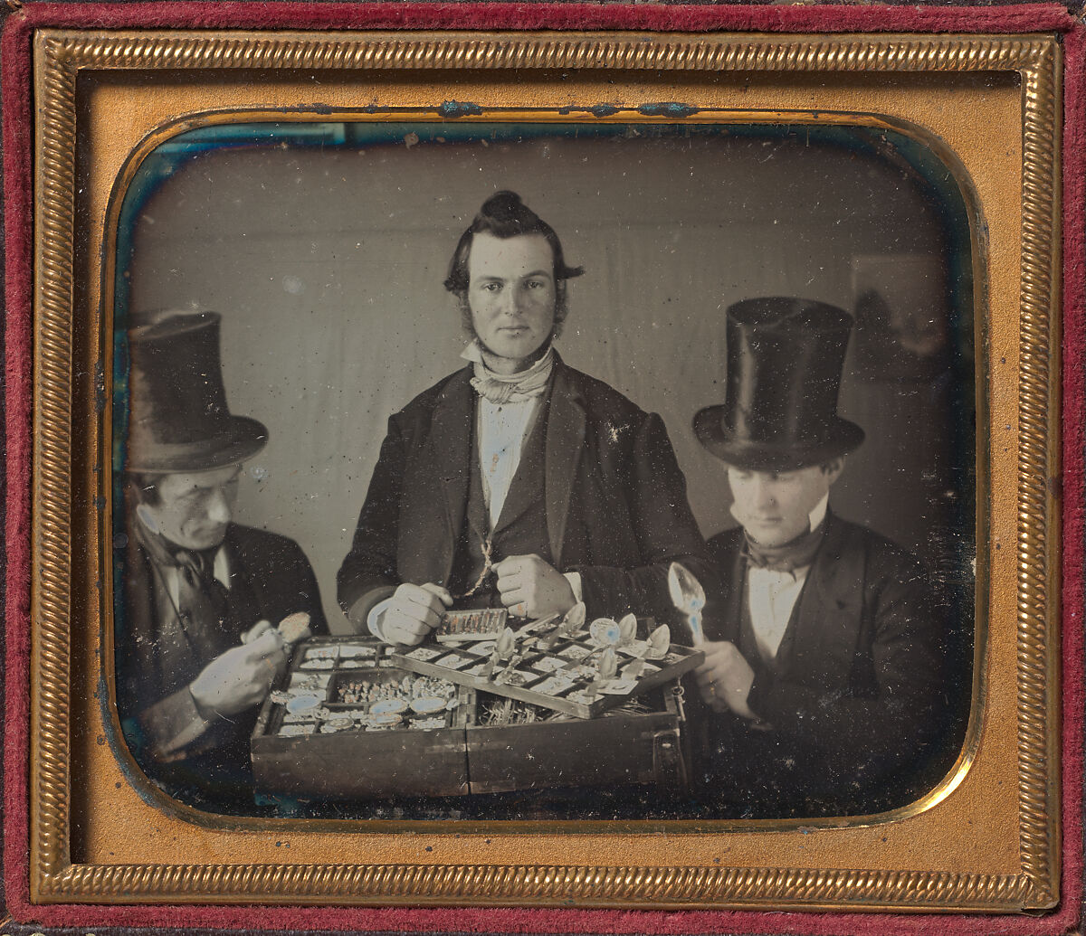 The Silver Merchants, Unknown (American), Daguerreotype 