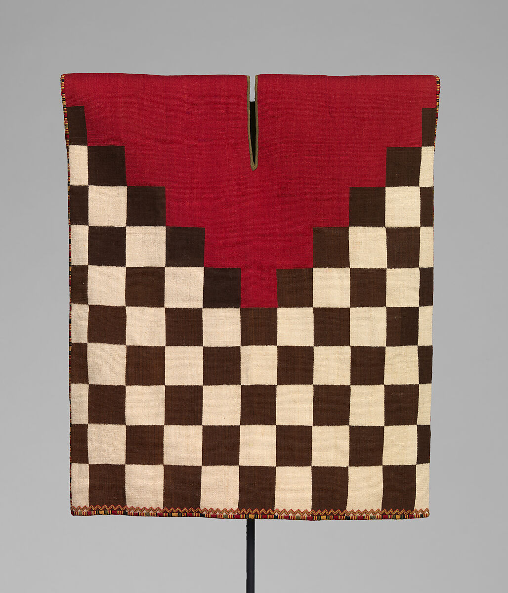 Votive checkerboard tunic, Inca artist(s), Camelid fiber, Inca