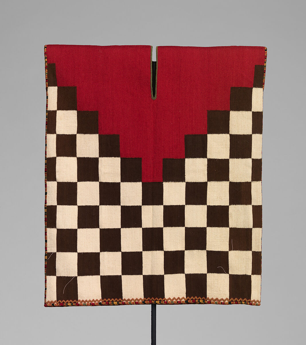 Votive checkerboard tunic, Inca artist(s), Camelid fiber, Inca