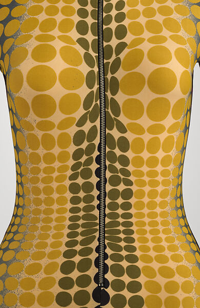 Jumpsuit, Jean Paul Gaultier (French, born 1952), lycra, spandex, metal, French