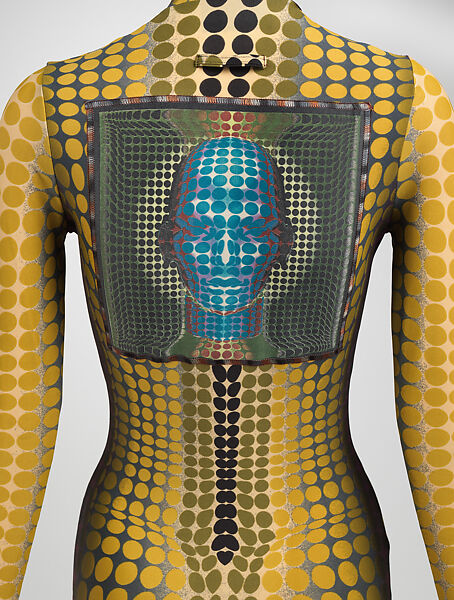 Jumpsuit, Jean Paul Gaultier (French, born 1952), lycra, spandex, metal, French