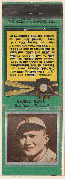 New York Yankees Matchbook Print