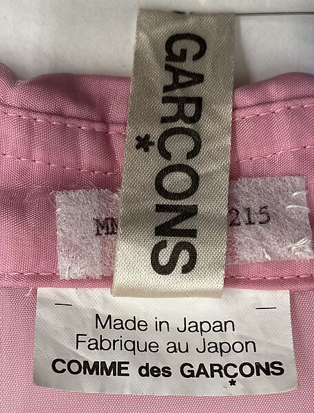 Dress, Comme des Garçons (Japanese, founded 1969), cotton, cupro, mother-of-pearl, Japanese