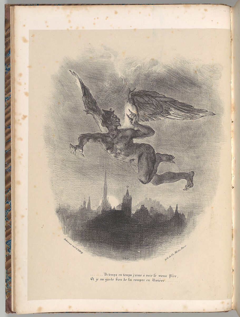 Goethe's Faust, Johann Wolfgang von Goethe (German, Frankfurt am Main 1749–1832 Weimar, Saxe-Weimar), Lithograph; first, second, and third states