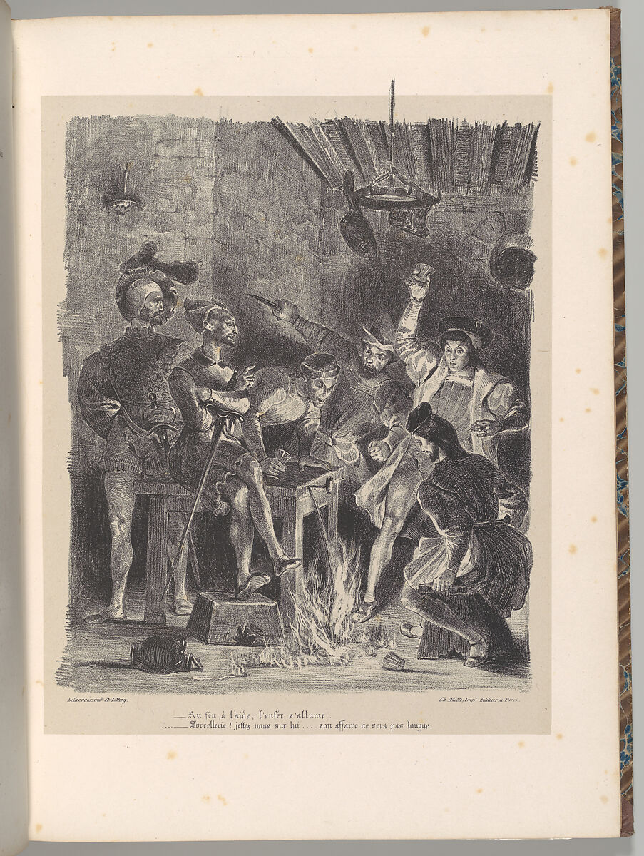 Goethe's Faust, Johann Wolfgang von Goethe (German, Frankfurt am Main 1749–1832 Weimar, Saxe-Weimar), Lithograph; first, second, and third states