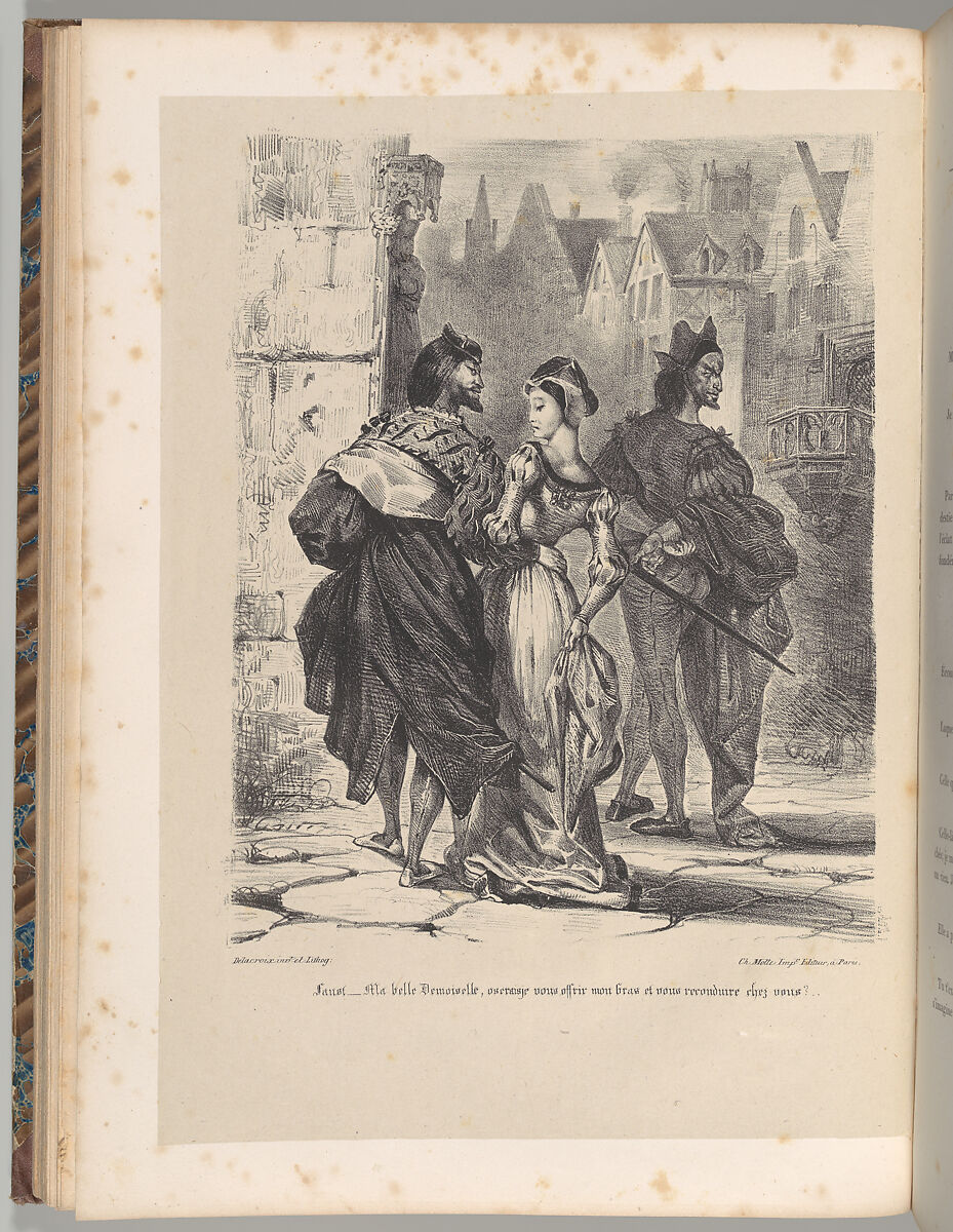 Goethe's Faust, Johann Wolfgang von Goethe (German, Frankfurt am Main 1749–1832 Weimar, Saxe-Weimar), Lithograph; first, second, and third states