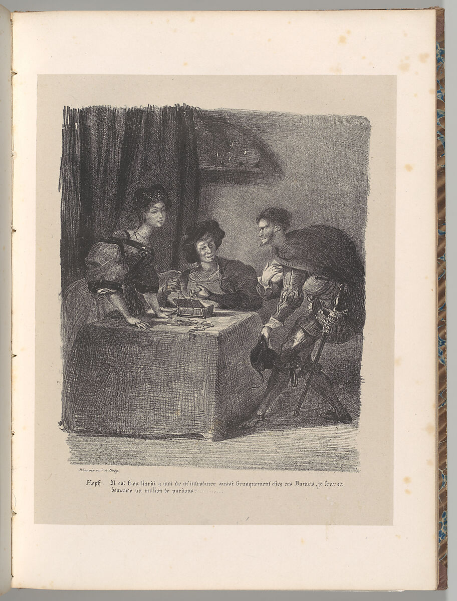 Goethe's Faust, Johann Wolfgang von Goethe (German, Frankfurt am Main 1749–1832 Weimar, Saxe-Weimar), Lithograph; first, second, and third states