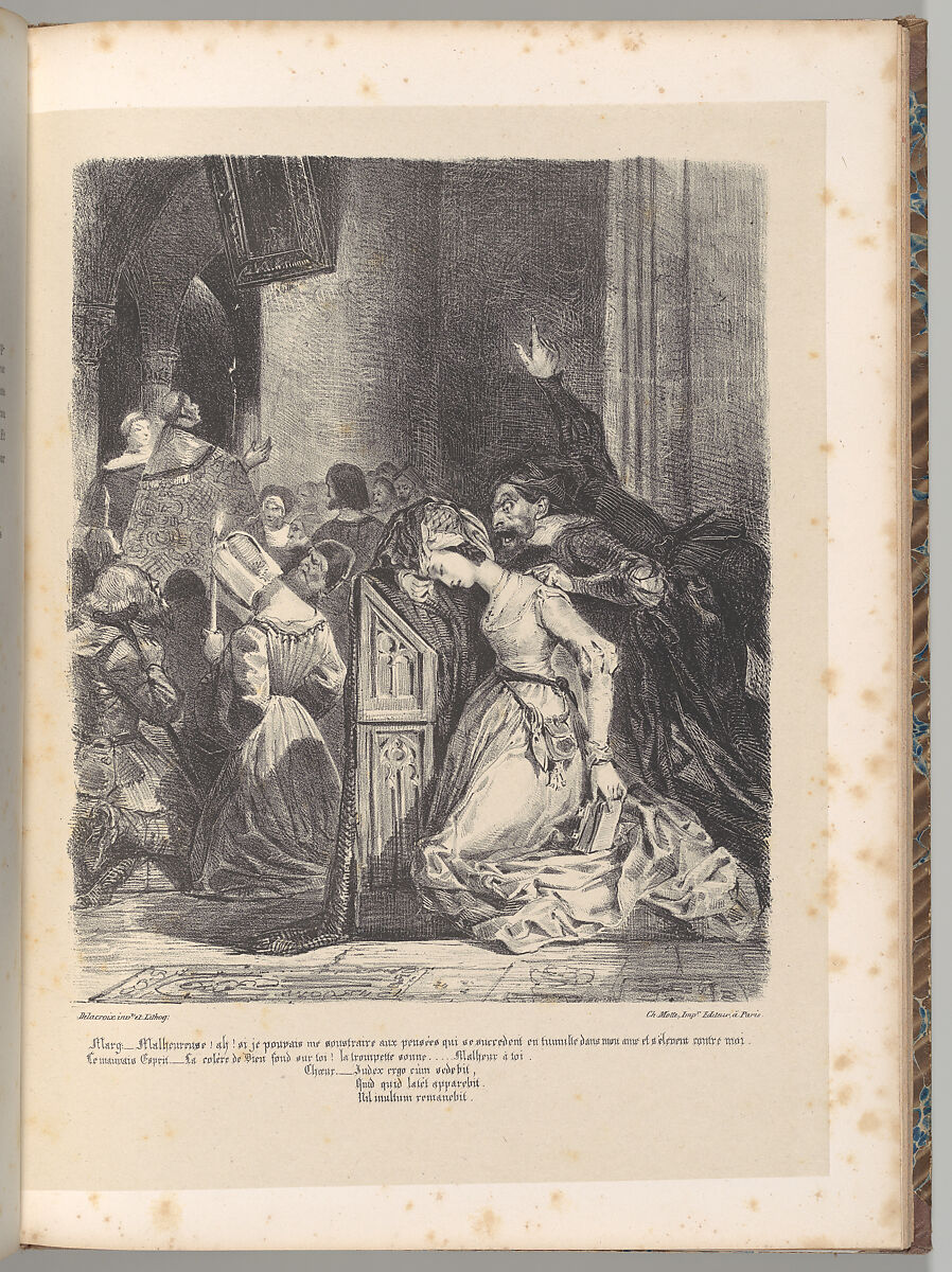 Goethe's Faust, Johann Wolfgang von Goethe (German, Frankfurt am Main 1749–1832 Weimar, Saxe-Weimar), Lithograph; first, second, and third states