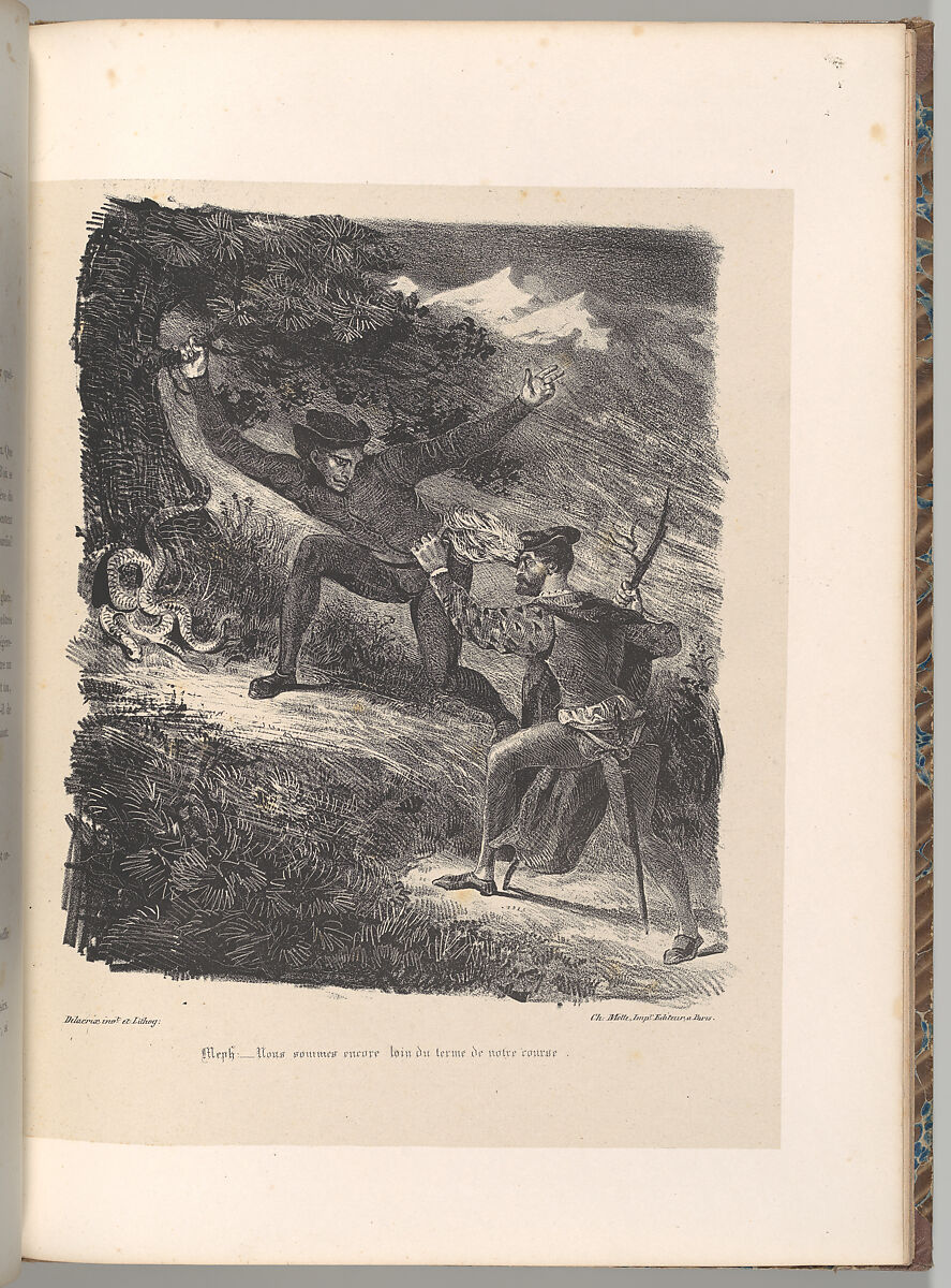 Goethe's Faust, Johann Wolfgang von Goethe (German, Frankfurt am Main 1749–1832 Weimar, Saxe-Weimar), Lithograph; first, second, and third states