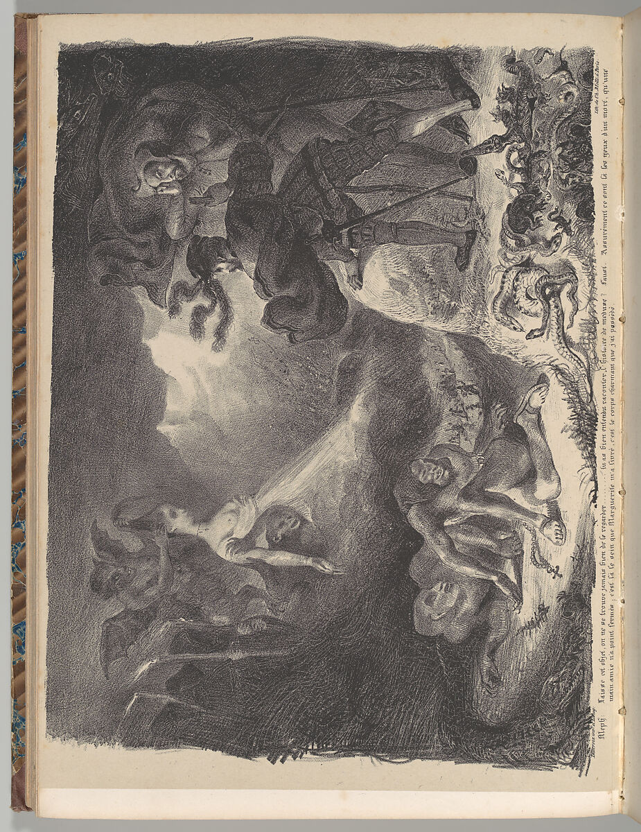 Goethe's Faust, Johann Wolfgang von Goethe (German, Frankfurt am Main 1749–1832 Weimar, Saxe-Weimar), Lithograph; first, second, and third states