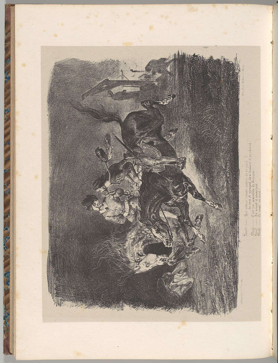 Goethe's Faust, Johann Wolfgang von Goethe (German, Frankfurt am Main 1749–1832 Weimar, Saxe-Weimar), Lithograph; first, second, and third states