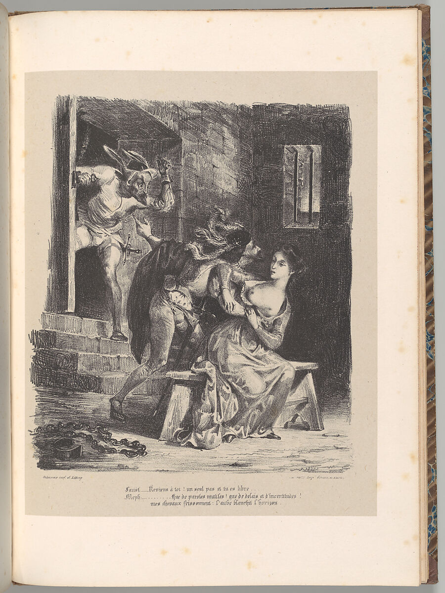 Goethe's Faust, Johann Wolfgang von Goethe (German, Frankfurt am Main 1749–1832 Weimar, Saxe-Weimar), Lithograph; first, second, and third states