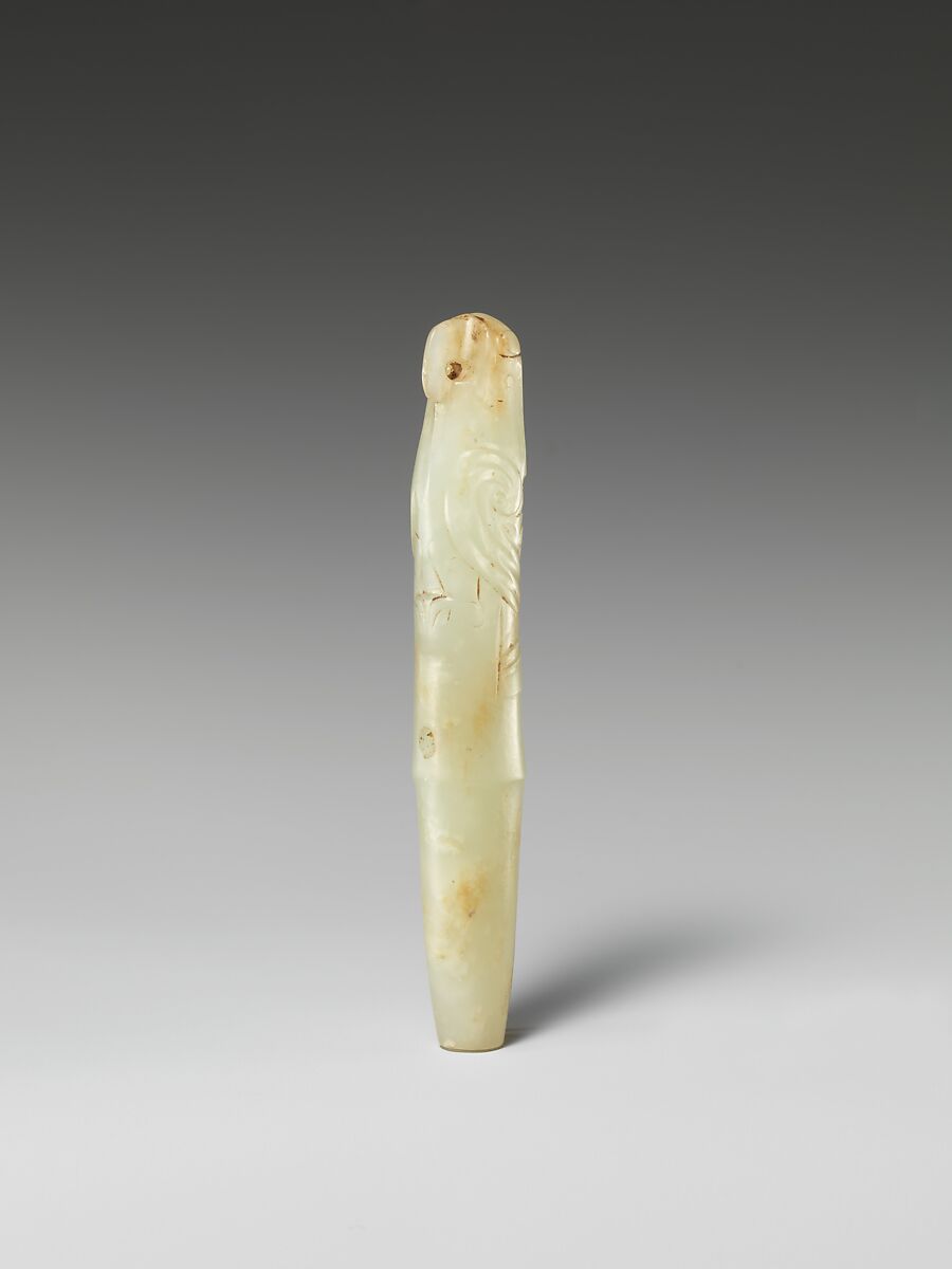 Pendant in the shape of a bird, Jade (nephrite), China