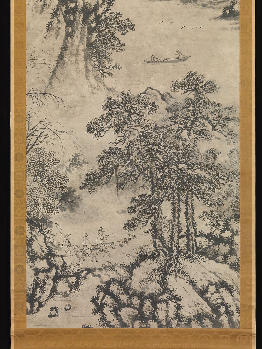Landscapes of the Four Seasons, Xie Shichen (Chinese, 1487–ca. 1567), Set of four hanging scrolls; ink and color on paper, China