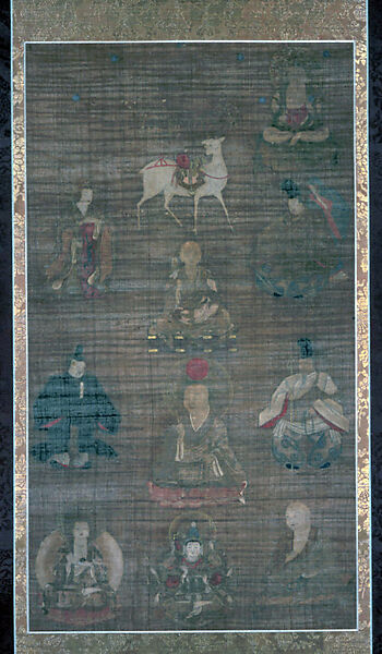 Big Dipper Mandala (Hokuto shichisei mandara), Hanging scroll; ink and color on silk, Japan 