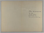 Documents concerning Parade: [Notes by Cocteau addressed to Satie, "Pour le numéro de l'acrobate"], Jean Cocteau (French, Maisons-Laffitte 1889–1963 Milly-la-Forêt) 