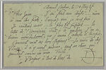 Documents concerning Parade: [Postcard from Satie to Cocteau (3)], Erik Satie (French, 1866–1925) 