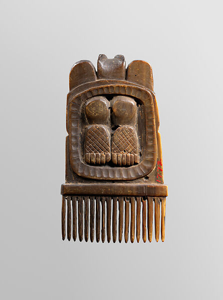 Comb, Mountain sheep horn, Tlingit, Native American