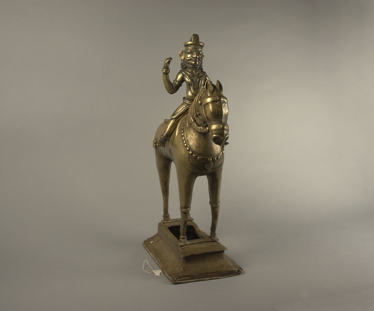 Khandoba on a Horse, Brass, India (Maharasthra) 