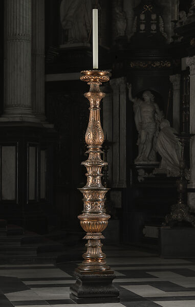 Candelabrum, Benedetto da Rovezzano, Bronze, with marble base