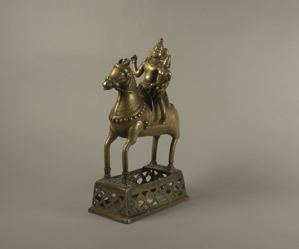 Khandoba and Mhalsi on Horseback, Brass, India (Maharasthra) 