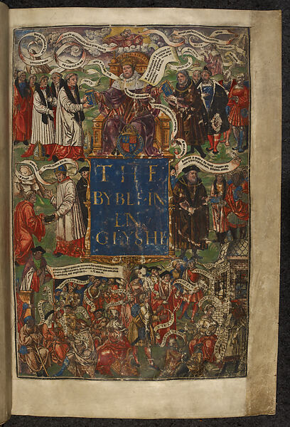 Great Bible, Printed on vellum, with additional illuminations