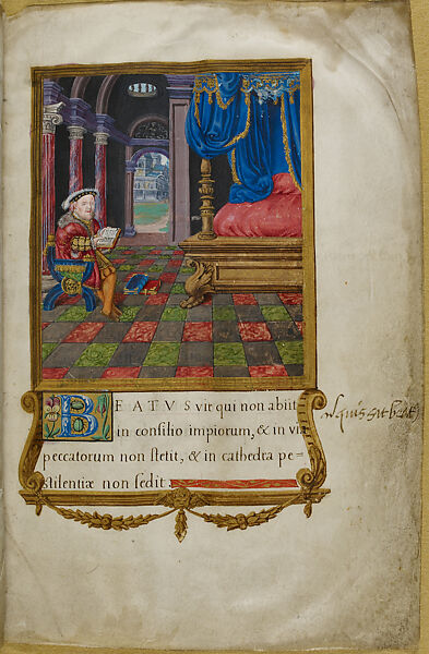 The Psalter of Henry VIII, Jean Mallard, Tempera on parchment