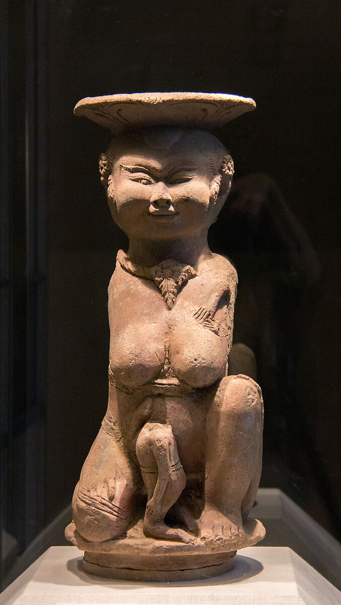 The Mother Goddess Men Brajut (Hariti), Terracotta, Indonesia (East Java, Trowulan) 