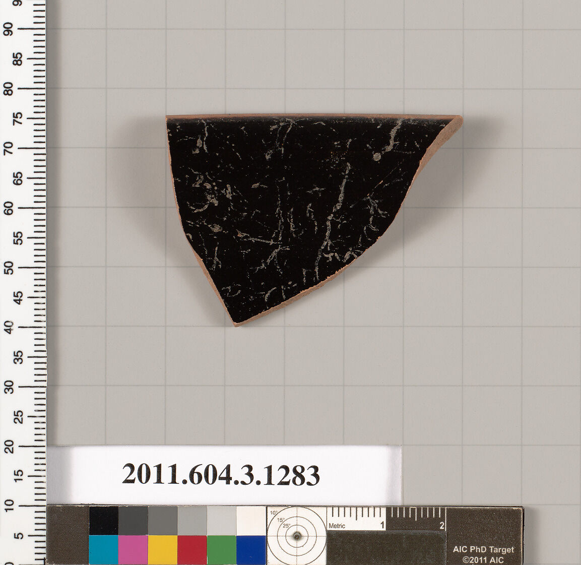 Terracotta rim fragment of a skyphos (deep drinking cup), Terracotta, Greek, Attic