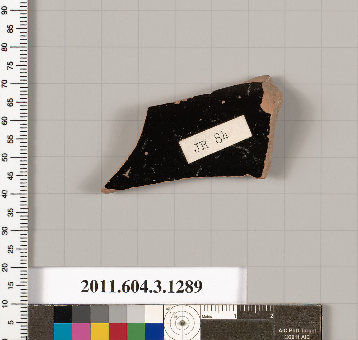 Terracotta rim fragment of a skyphos (deep drinking cup), Terracotta, Greek, Attic