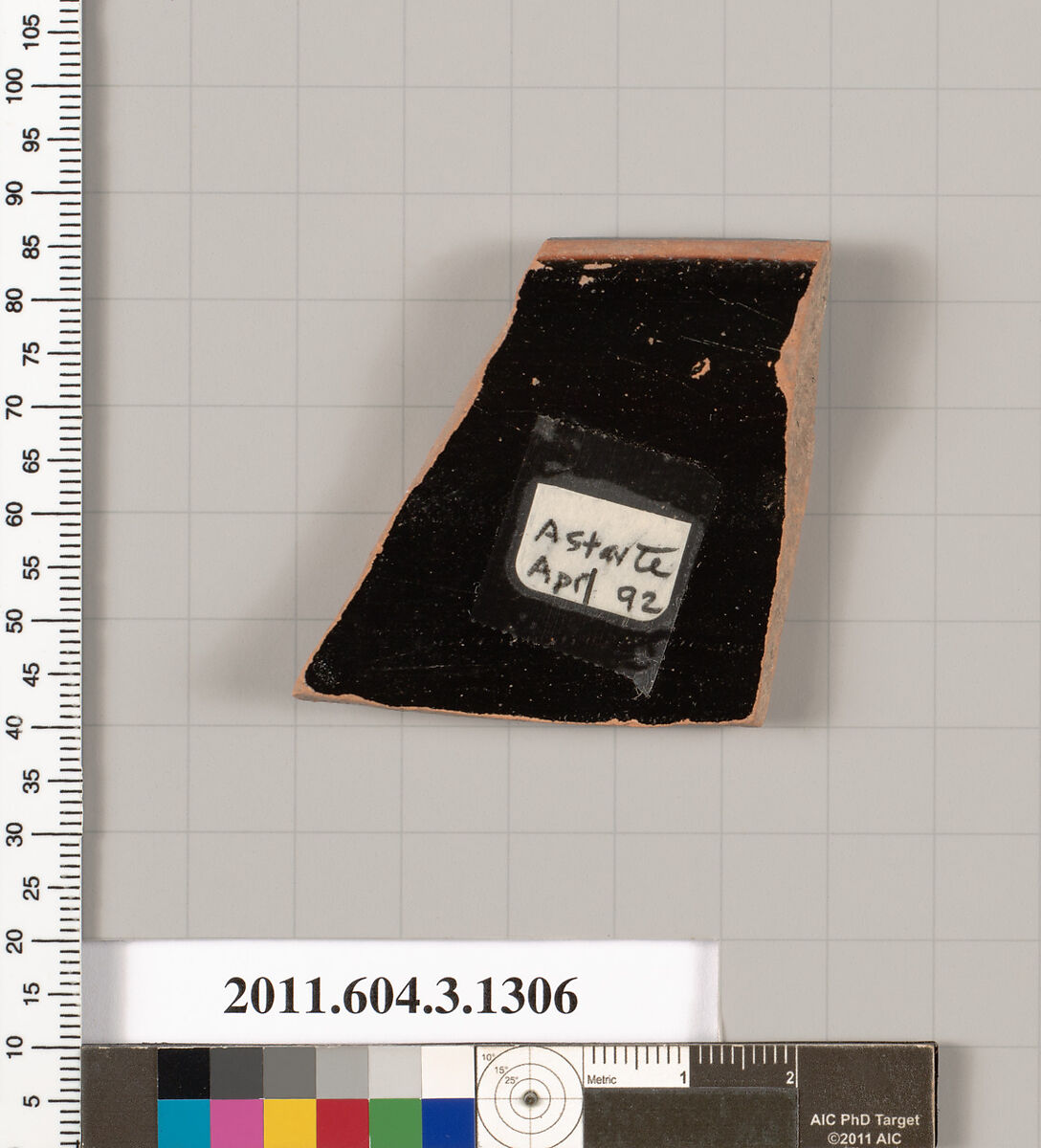 Terracotta rim fragment of a skyphos (deep drinking cup), Terracotta, Greek, Attic