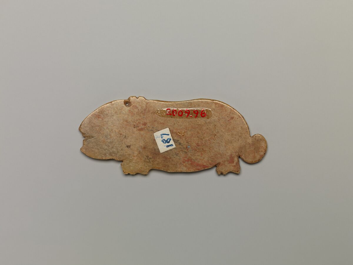Plaque in the shape of an animal, Jade (nephrite), China