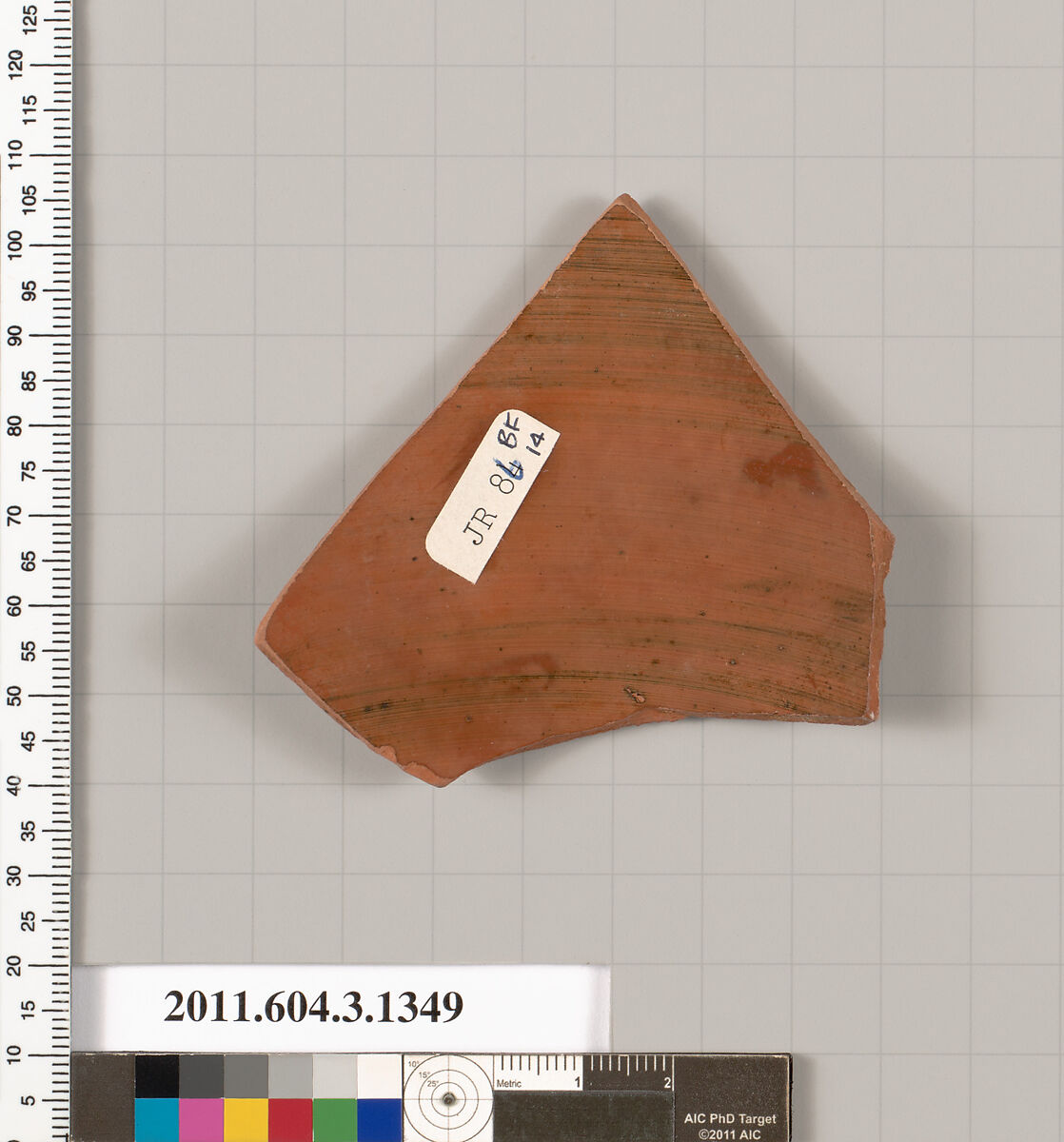 Terracotta fragment of a skyphos (deep drinking cup), Terracotta, Greek, Attic