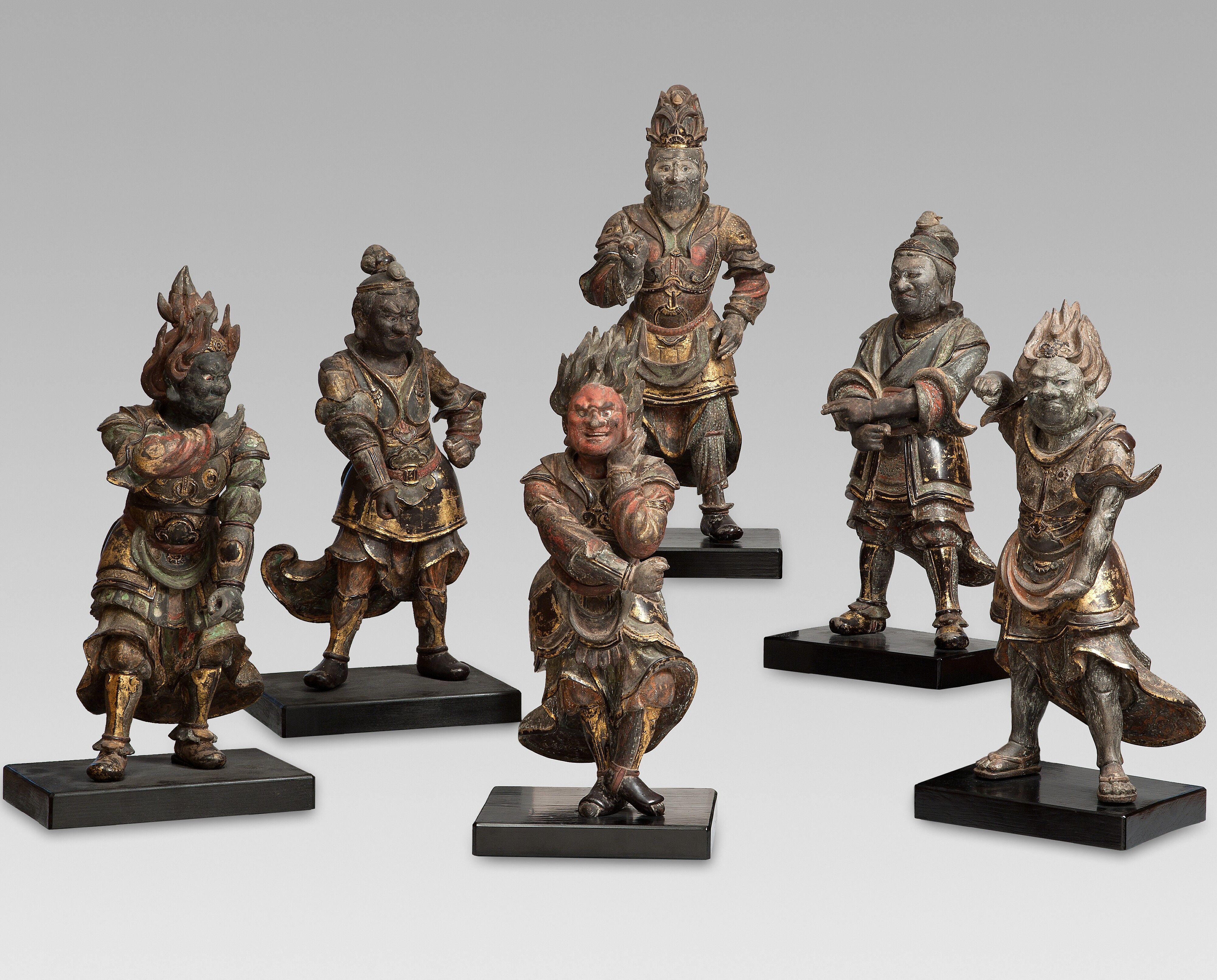 Six of the Twelve Divine Generals (Jūni shinshō) - Japan
