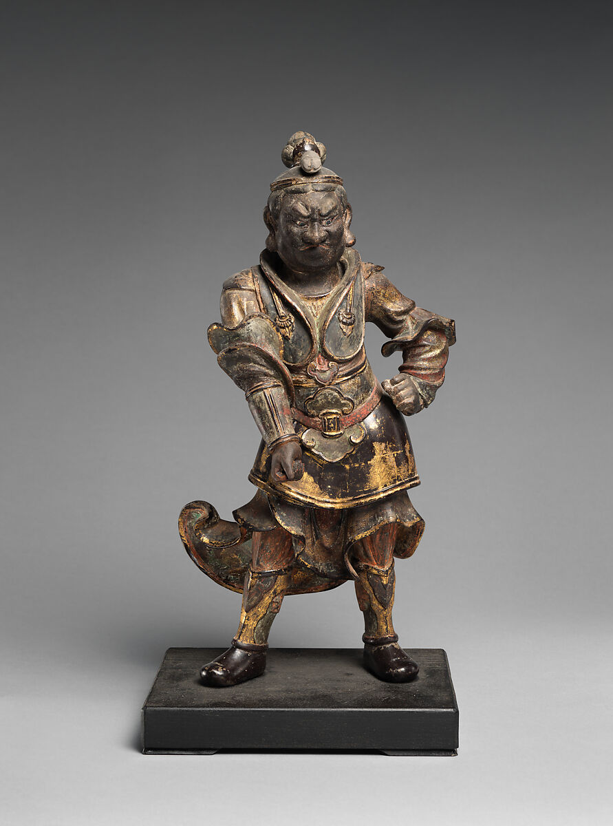 Six of the Twelve Divine Generals (Jūni shinshō), Wood with lacquer, color, gold, and inlaid crystal eyes, Japan