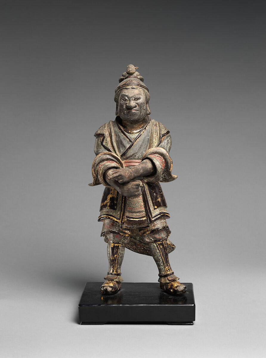 Six of the Twelve Divine Generals (Jūni shinshō), Wood with lacquer, color, gold, and inlaid crystal eyes, Japan