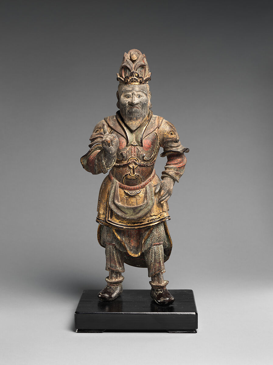 Six of the Twelve Divine Generals (Jūni shinshō), Wood with lacquer, color, gold, and inlaid crystal eyes, Japan