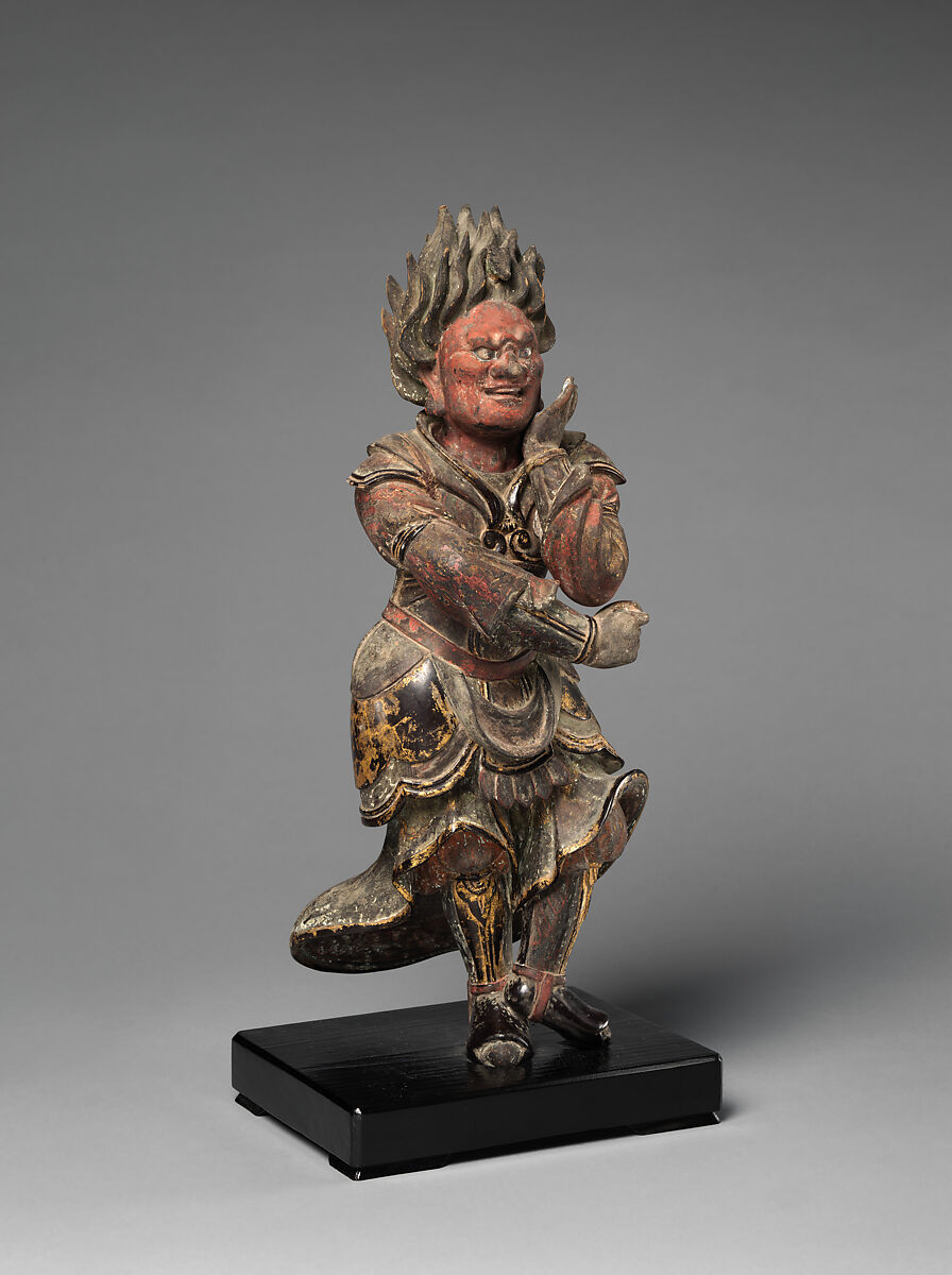 Six of the Twelve Divine Generals (Jūni shinshō), Wood with lacquer, color, gold, and inlaid crystal eyes, Japan