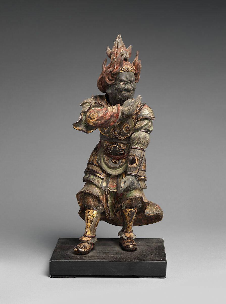 Six of the Twelve Divine Generals (Jūni shinshō), Wood with lacquer, color, gold, and inlaid crystal eyes, Japan