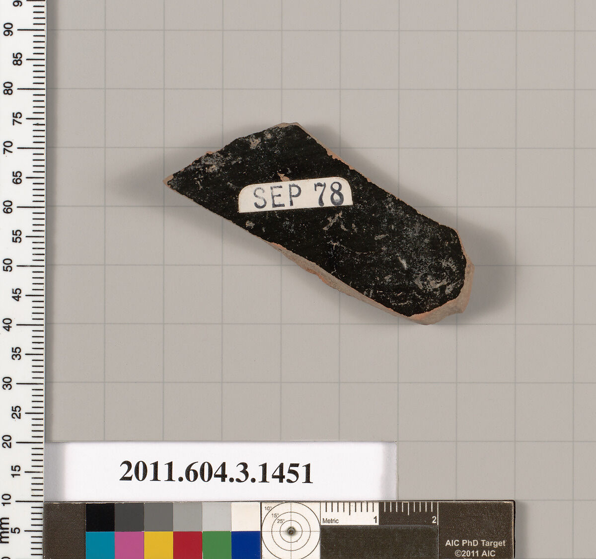 Terracotta fragment of a skyphos (deep drinking cup), Terracotta, Greek, Attic