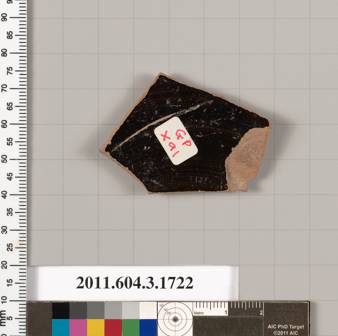 Terracotta fragment of a kylix: Lip cup (drinking cup), Terracotta, Greek, Attic