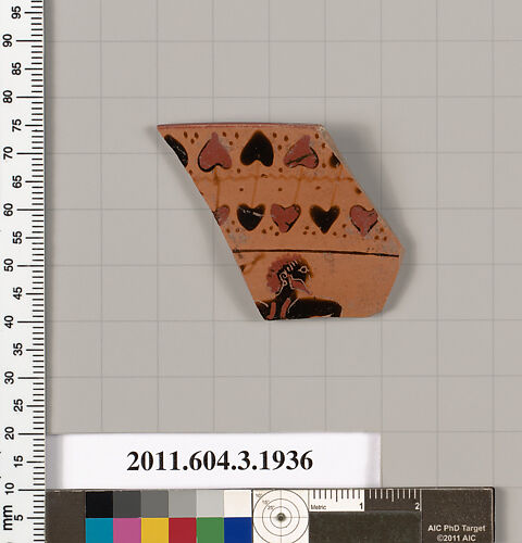 Terracotta fragment of a kylix: Siana cup (drinking cup)