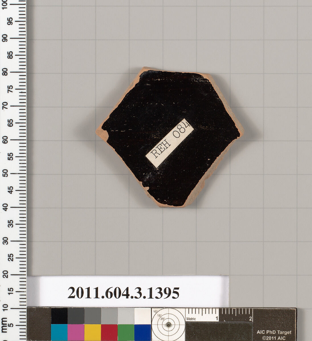 Terracotta fragment of a skyphos (deep drinking cup), Terracotta, Greek, Attic