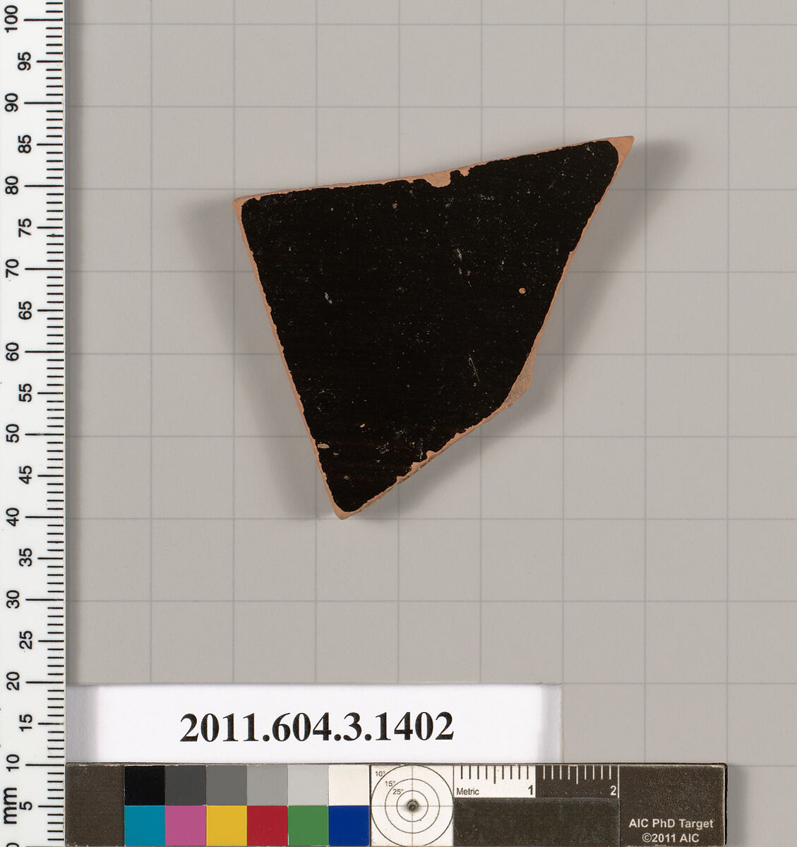 Terracotta fragment of a skyphos (deep drinking cup), Terracotta, Greek, Attic