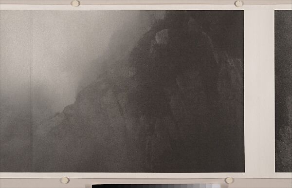 Mount Song, Michael Cherney (American, born 1969), Handscroll mounted with photographic images printed with pigment inks on mica-flecked xuan paper, China