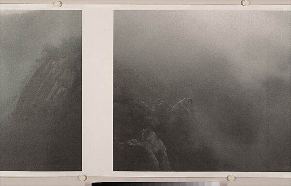 Mount Song, Michael Cherney (American, born 1969), Handscroll mounted with photographic images printed with pigment inks on mica-flecked xuan paper, China