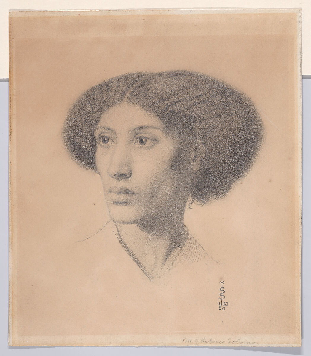 Fanny Eaton, Simeon Solomon (British, London 1840–1905 London), Graphite 