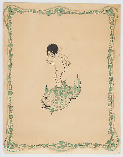 Water Baby Rides a Fish, for Charles Kingsley's 